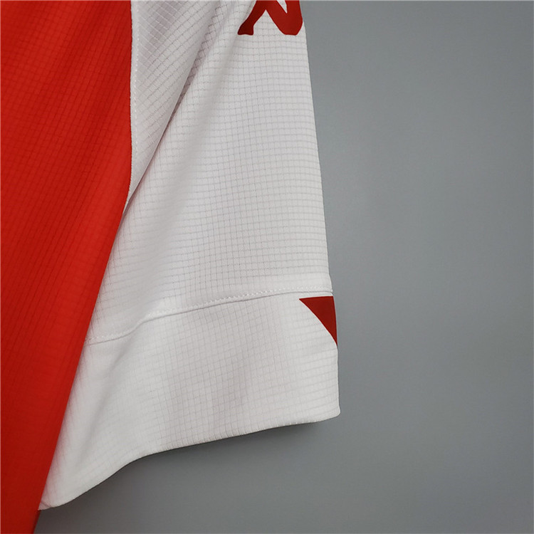 AS Monaco FC 20-21 Home Red&White Soccer Jersey Football Shirt - Click Image to Close